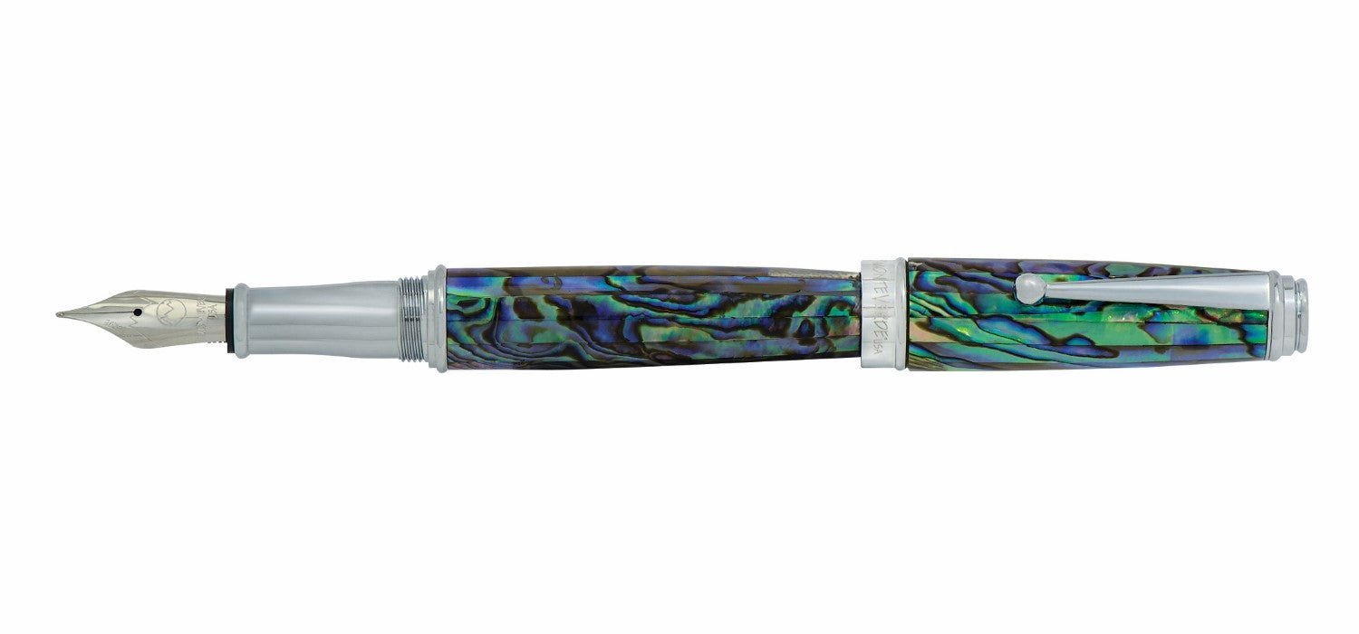 Monteverde Invincia Deluxe Fountain Pen - Abalone / Chrome Trim - Limited Edition