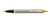 Parker IM Ballpoint Pen - Brushed Steel / Gold Trim