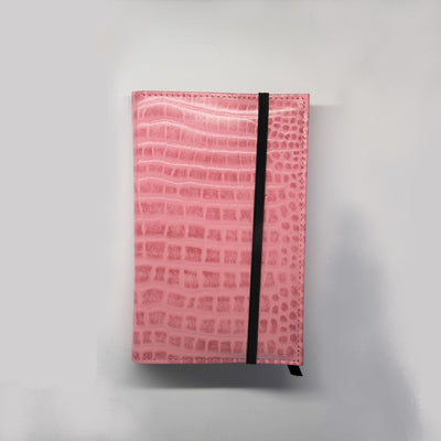 Visentin Leather Notebook Cover A6 Croc + Rhodia Webby Lined Notebook