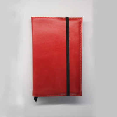 Visentin Leather Notebook Cover A6 Smooth + Rhodia Webby Lined Notebook