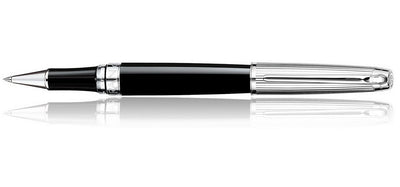 Caran dAche Leman Rollerball - Bicolour Black / Rhodium Trim