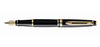 Waterman Expert Fountain Pen - Black Lacquer / Gold Trim