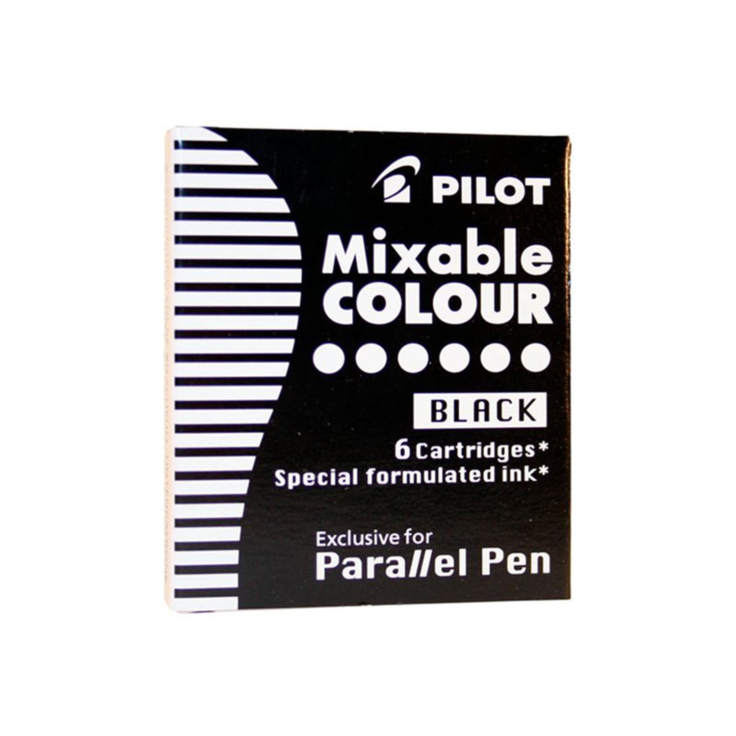 Pilot Parallel Pen Ink Cartridges Pack of 6 - Assorted Colours