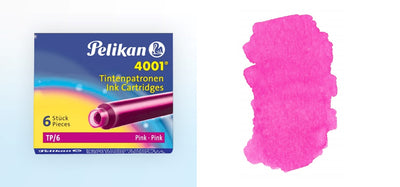 Pelikan TP/6 Ink Cartridges Pack of 6 - Assorted Colours