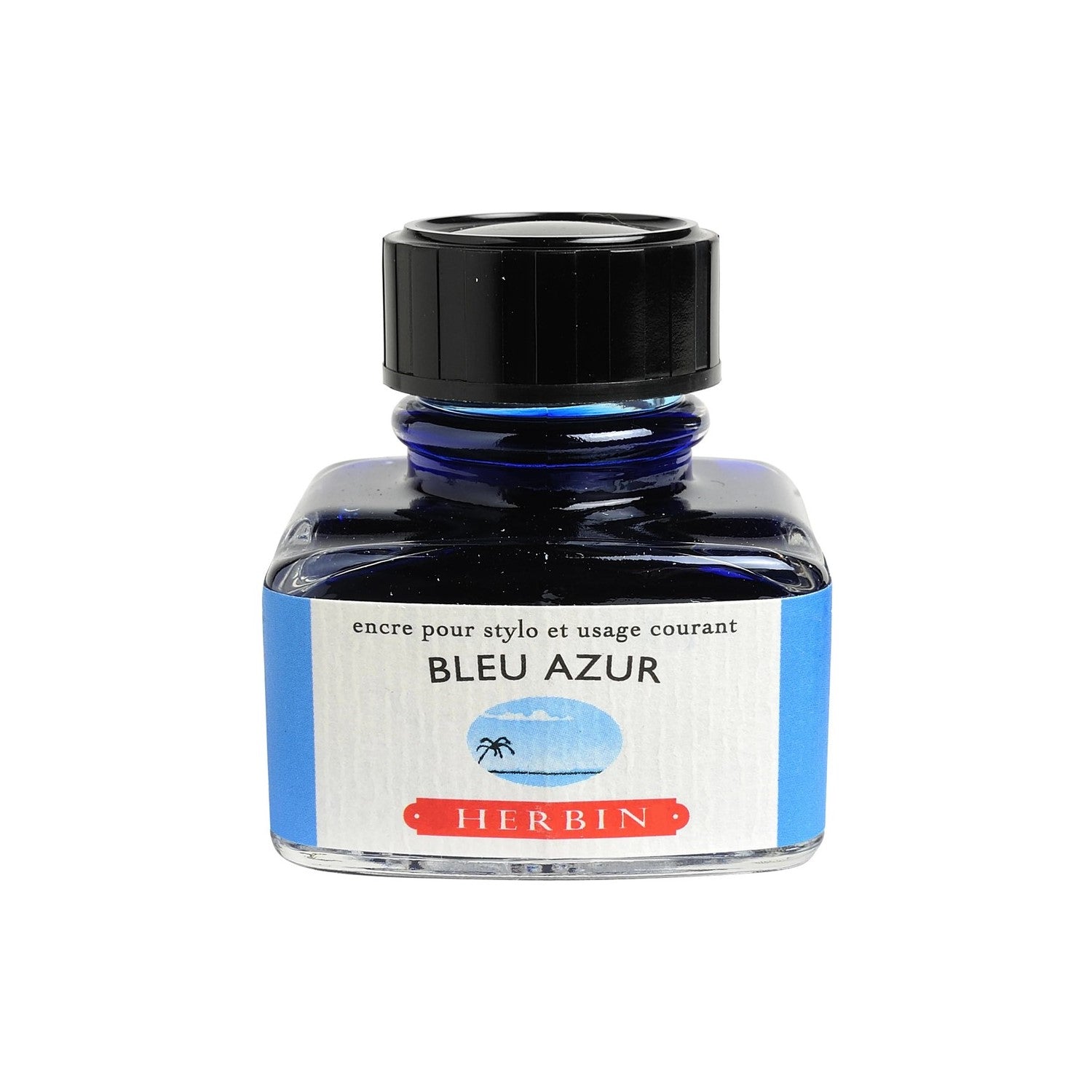 Jacques Herbin Bottle Ink 30ml - Bleu Azure (Azure Blue)