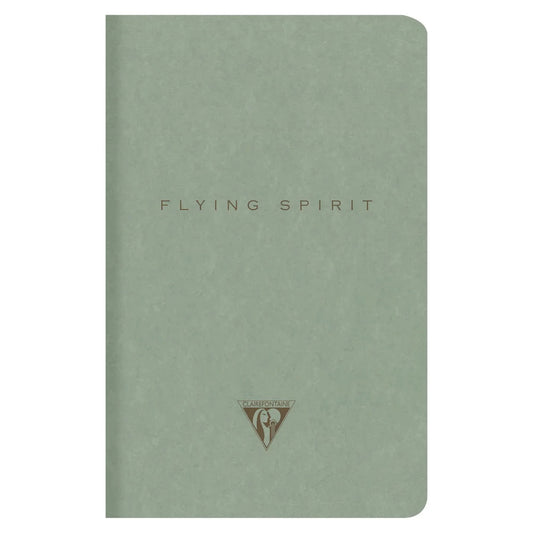 Clairefontaine Flying Spirit Cahier Notebook A6+ Lined - Eucalyptus Green