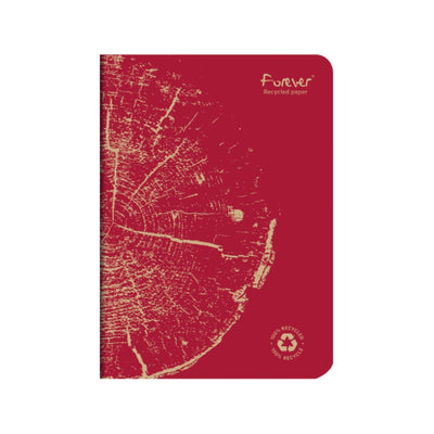 Clairefontaine Forever Notebook 100% Recycled A5 Lined - Red