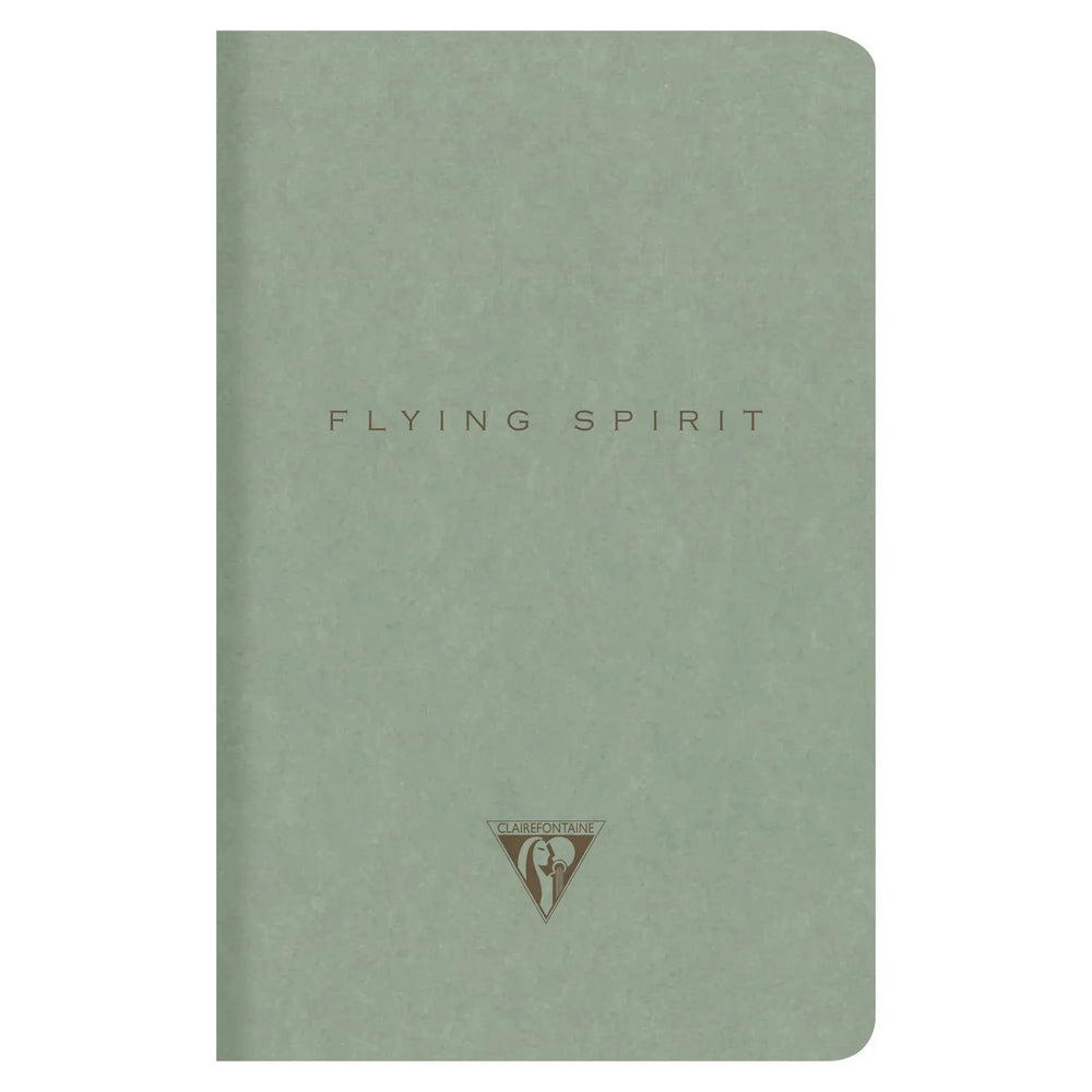 Clairefontaine Flying Spirit Cahier Notebook A6+ Lined - Eucalyptus Green