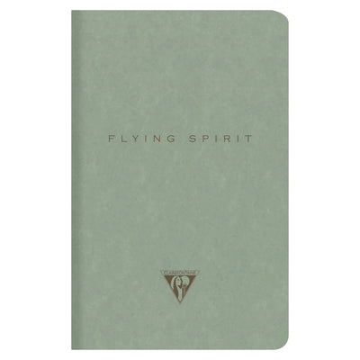 Clairefontaine Flying Spirit Cahier Notebook A6+ Lined - Eucalyptus Green