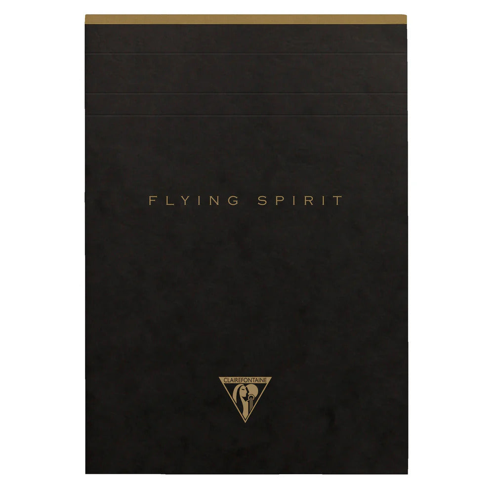 Clairefontaine Flying Spirit Notepad A5 Lined - Black