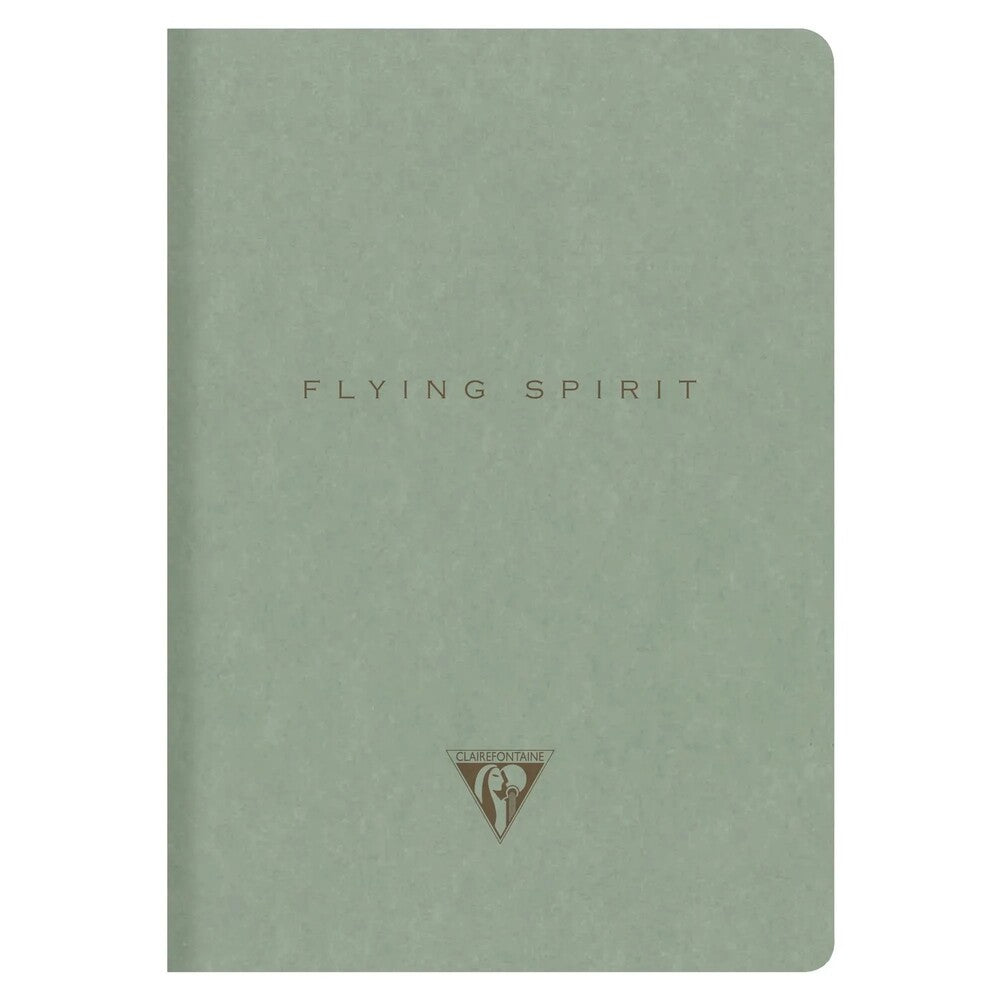 Clairefontaine Flying Spirit Cahier Notebook A5 Lined - Eucalyptus Green