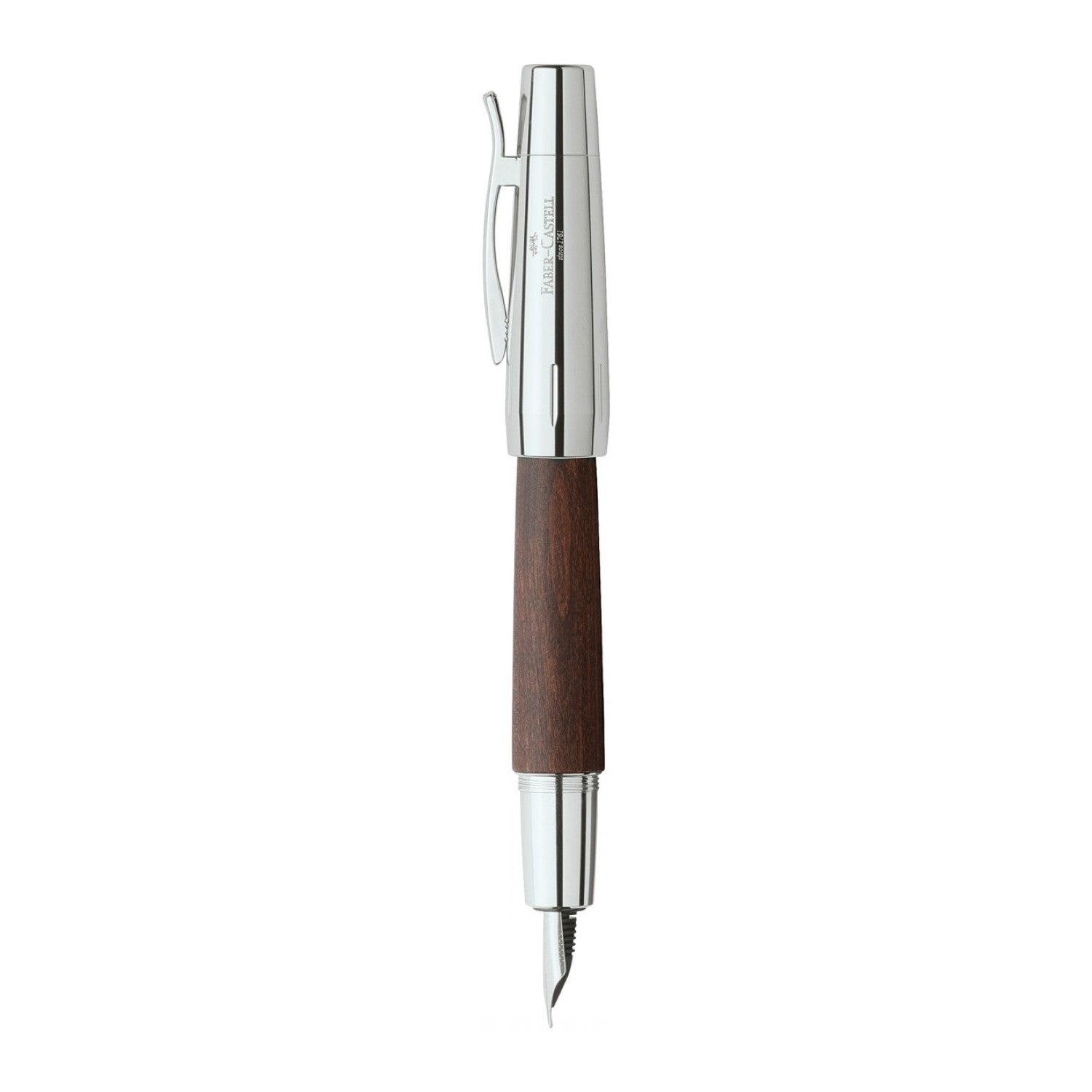 Faber-Castell Design E-motion Fountain Pen - Dark Pear Wood