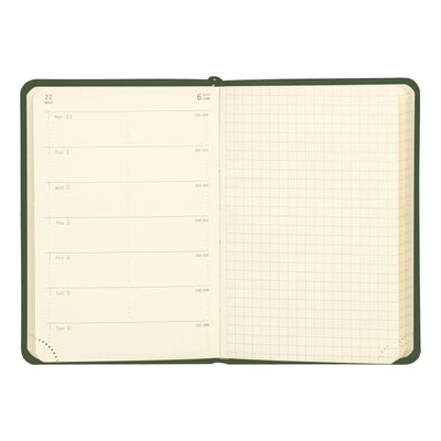 Rhodia 2027 Hard Cover A6 Weekly Horizontal Webplanner - Sage