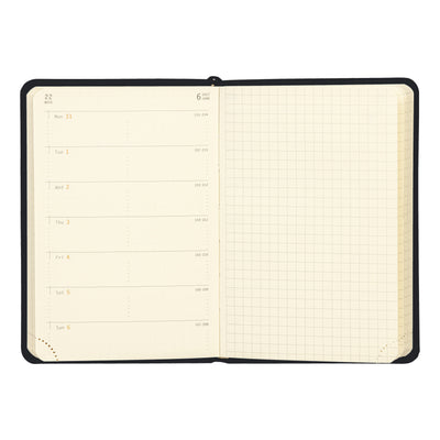 Rhodia 2027 Hard Cover A6 Weekly Horizontal Webplanner - Black