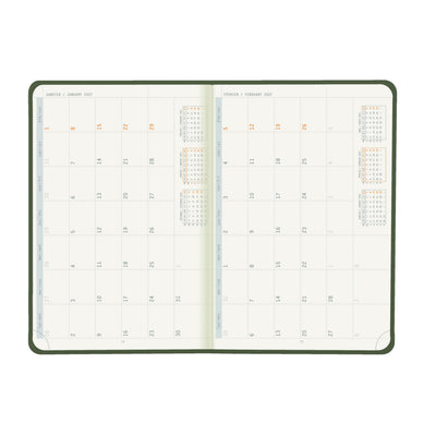 Rhodia 2027 Hard Cover A5 Weekly Horizontal Webplanner - Sage