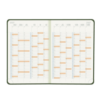 Rhodia 2027 Hard Cover A5 Weekly Horizontal Webplanner - Sage