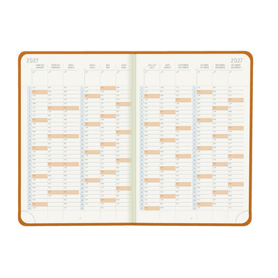 Rhodia 2027 Hard Cover A5 Weekly Horizontal Webplanner - Orange