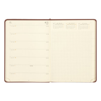 Rhodia 2027 Hard Cover A5 Weekly Horizontal Webplanner - Rosewood