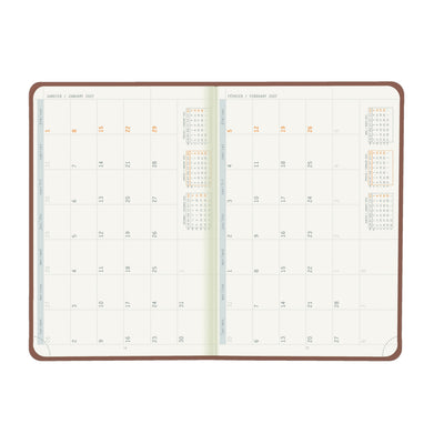 Rhodia 2027 Hard Cover A5 Weekly Horizontal Webplanner - Rosewood