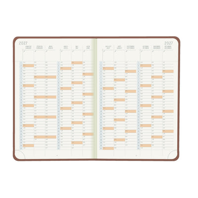 Rhodia 2027 Hard Cover A5 Weekly Horizontal Webplanner - Rosewood