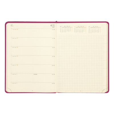 Rhodia 2027 Hard Cover A5 Weekly Horizontal Webplanner - Fuchsia
