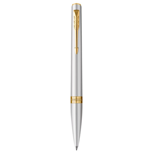 Parker Meridian Ballpoint Pen - Chrome / Gold Trim