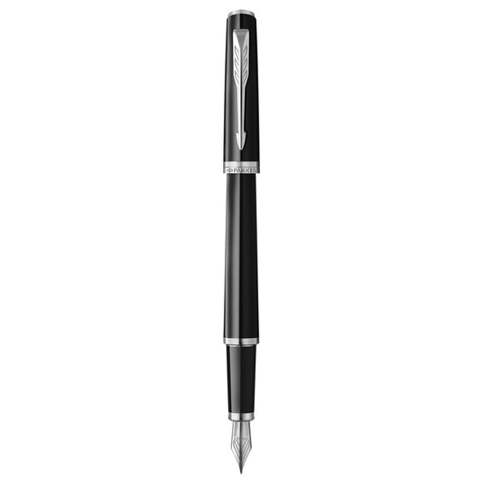 Parker Meridian Fountain Pen - Black / Chrome Trim