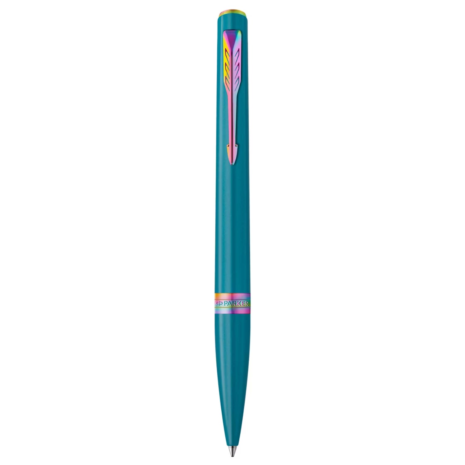 Parker Meridian Ballpoint Pen - Teal / Rainbow Trim