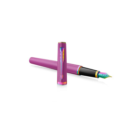 Parker Meridian Fountain Pen - Grape / Rainbow Trim
