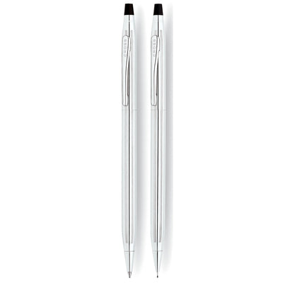 Cross Classic Century Ballpoint Pen & Mechanical Pencil Gift Set - Lustrous Chrome