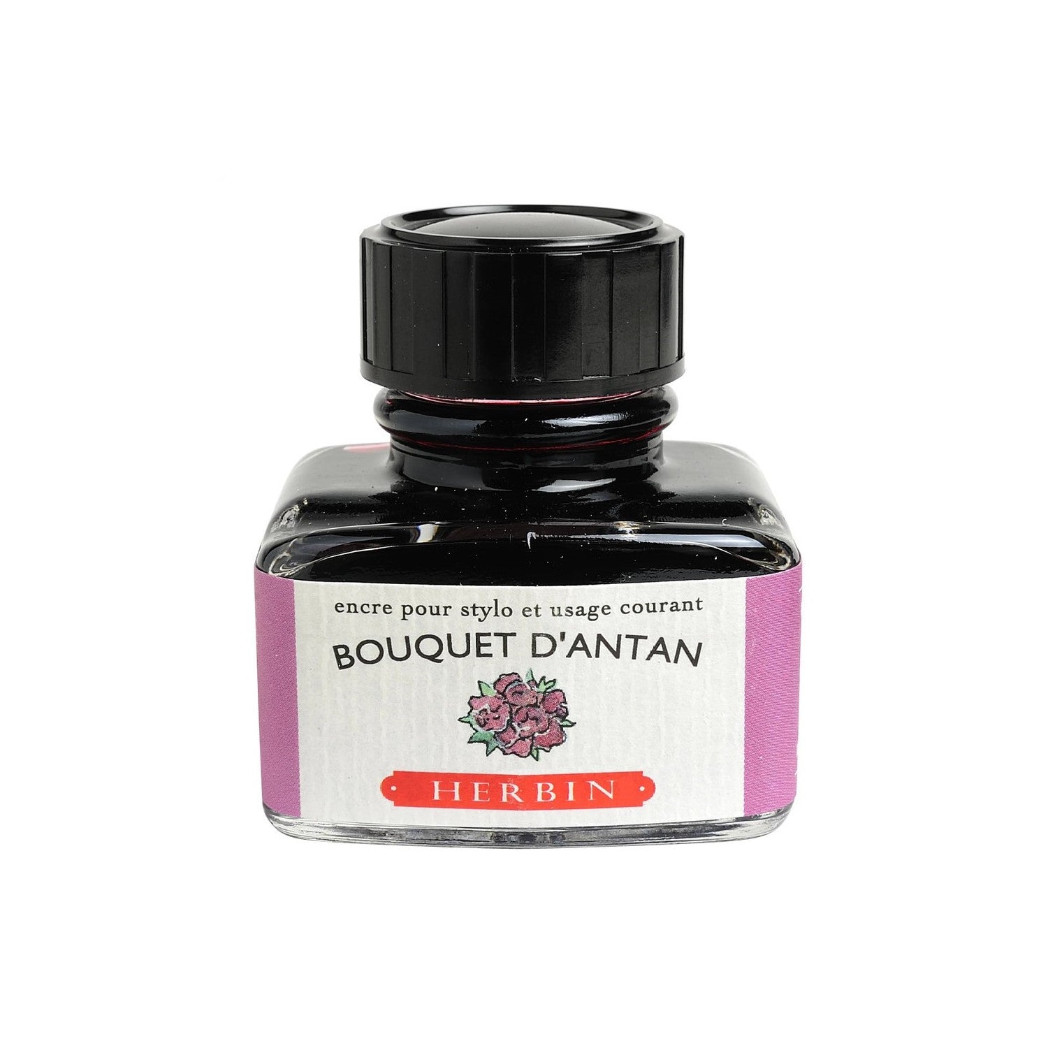 Jacques Herbin Bottle Ink 30ml - Bouquet DAntan (Bouquet of Yesteryear Pink)