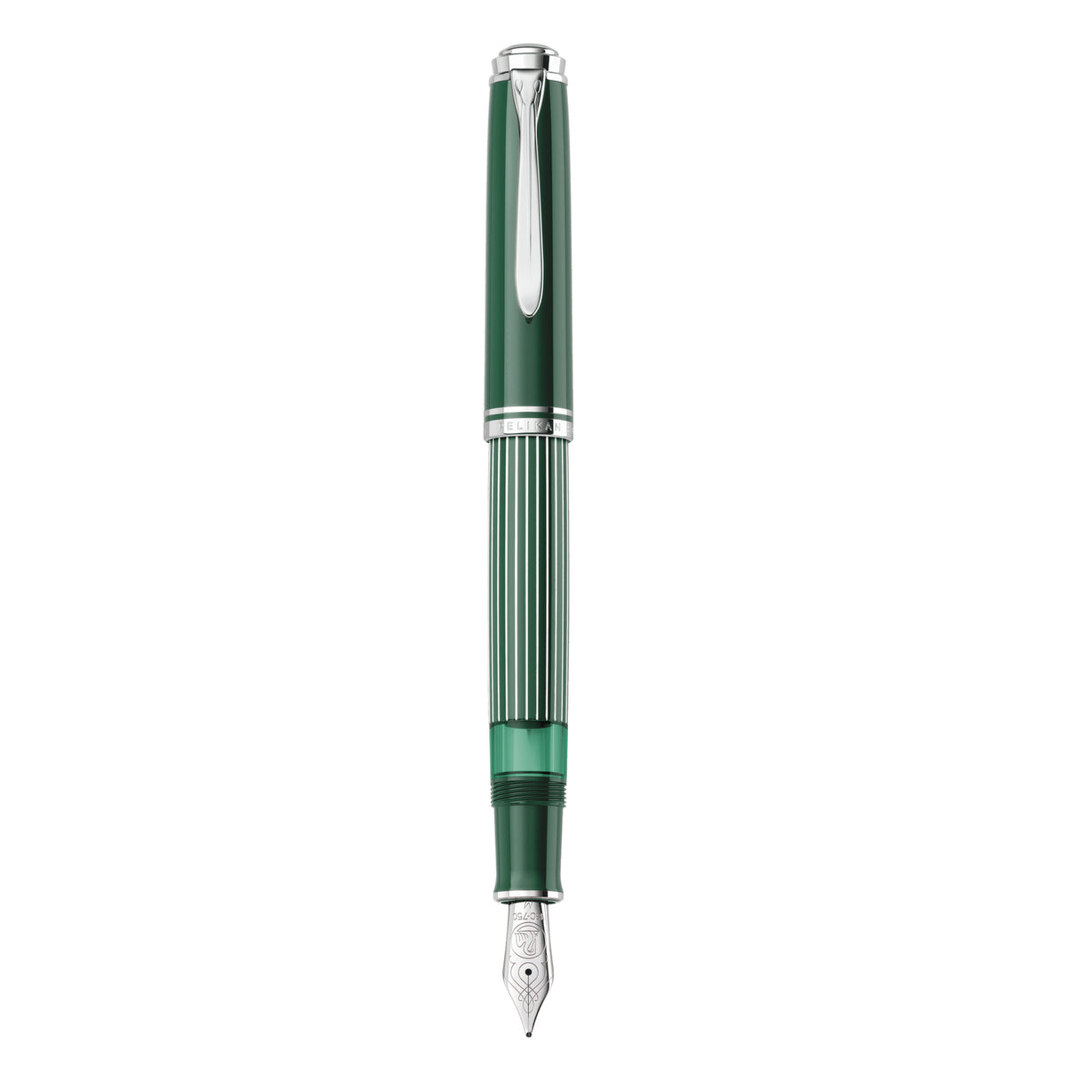 Pelikan Souveran M 815 Fountain Pen - Metal Striped Green - Special Edition