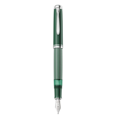 Pelikan Souveran M 815 Fountain Pen - Metal Striped Green - Special Edition