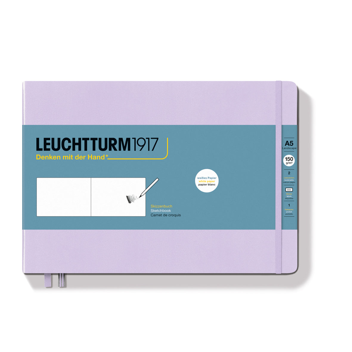 Leuchtturm 1917 Sketch Book A5 Landscape - Lilac