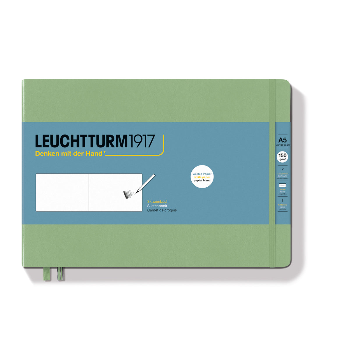 Leuchtturm 1917 Sketch Book A5 Landscape - Sage