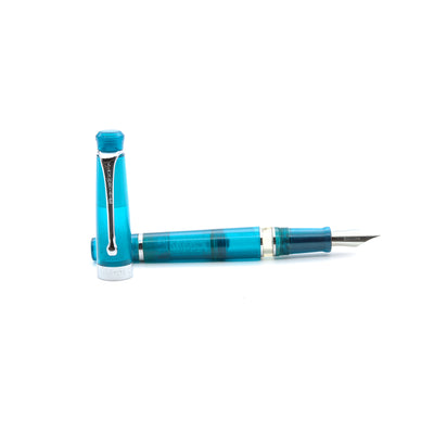 Kanwrite Heritage Fountain Pen - Crystal Blue / Chrome Trim
