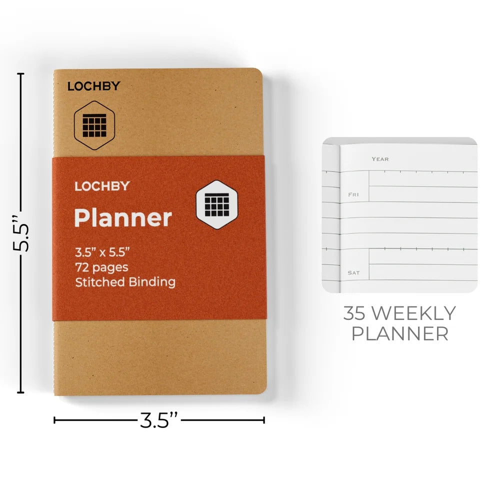 LOCHBY Pocket Journal Notebook - Planner