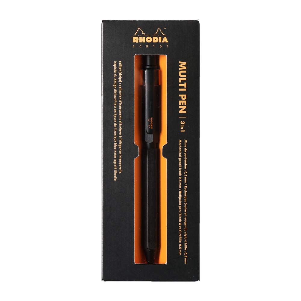 Rhodia scRipt 3-in-1 Multi Pen - Black
