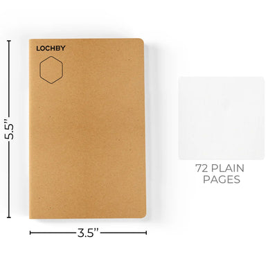 LOCHBY Pocket Journal Notebook - Plain
