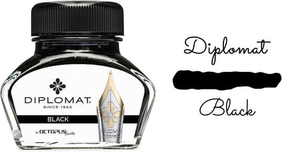 Diplomat Excellence A Plus Fountain Pen, Ink Bottle & Pouch Gift Set - Guilloche Lapis Wave