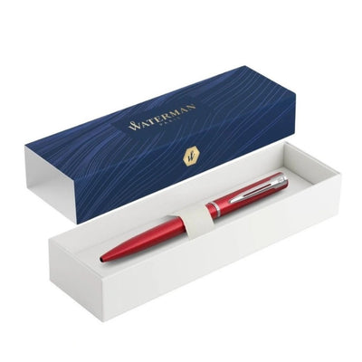 Waterman Allure Ballpoint Pen - Red / Chrome Trim