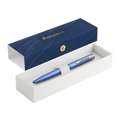 Waterman Allure Ballpoint Pen - Blue / Chrome Trim