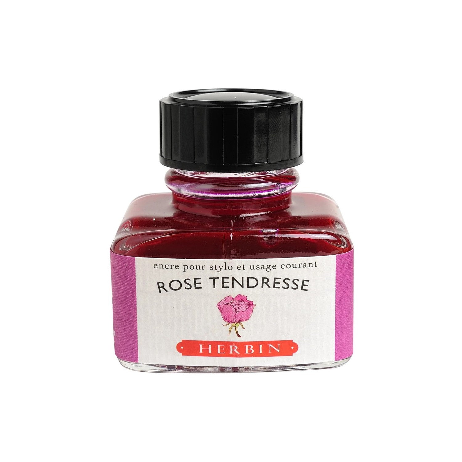 Jacques Herbin Bottle Ink 30ml - Rose Tendresse (Pink Tenderness)