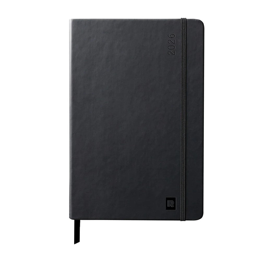 Rhodia 2026 Hard Cover A5 Weekly Horizontal Webplanner - Black