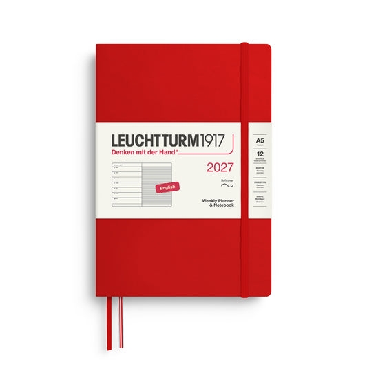 Leuchtturm 1917 Weekly Planner 2027 + Notebook - A5 Soft Cover