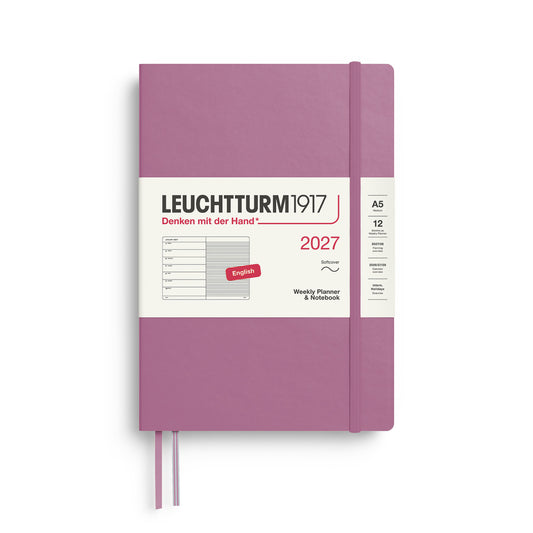 Leuchtturm 1917 Weekly Planner 2027 + Notebook - A5 Soft Cover