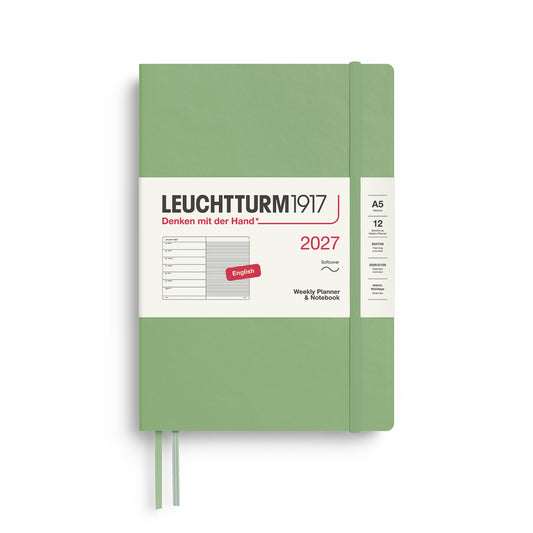 Leuchtturm 1917 Weekly Planner 2027 + Notebook - A5 Soft Cover