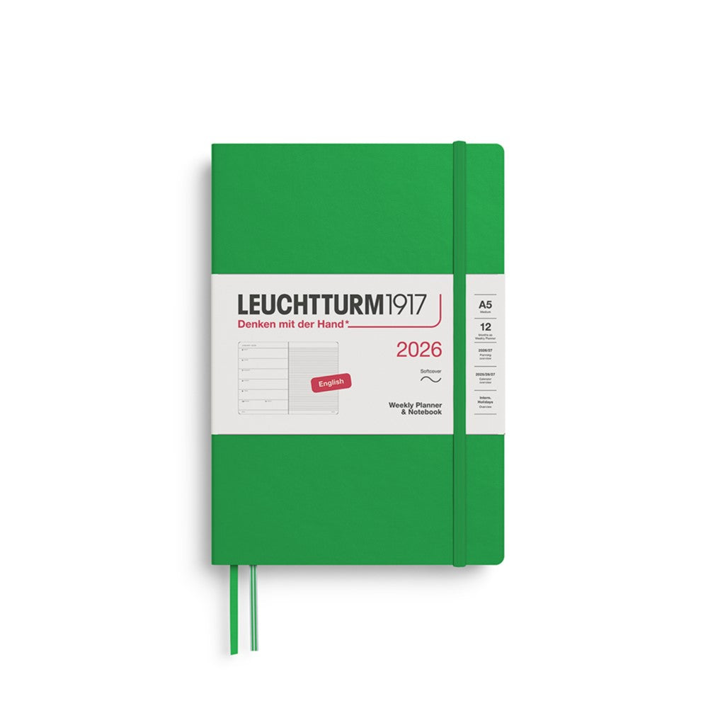 Leuchtturm 1917 Weekly Planner 2026 + Notebook - A5 Soft Cover