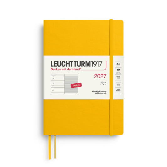 Leuchtturm 1917 Weekly Planner 2027 + Notebook - A5 Soft Cover