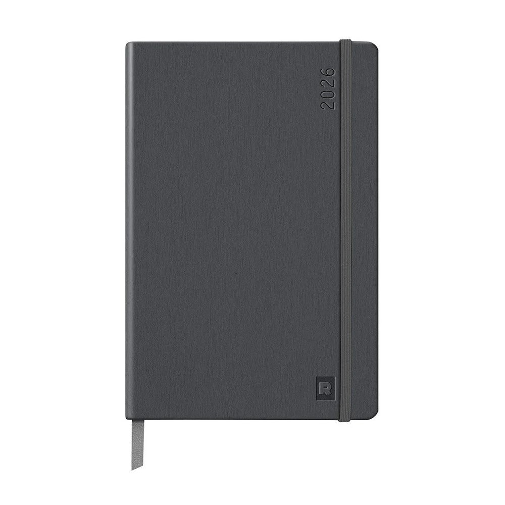 Rhodia 2026 Hard Cover A5 Weekly Horizontal Webplanner - Titanium